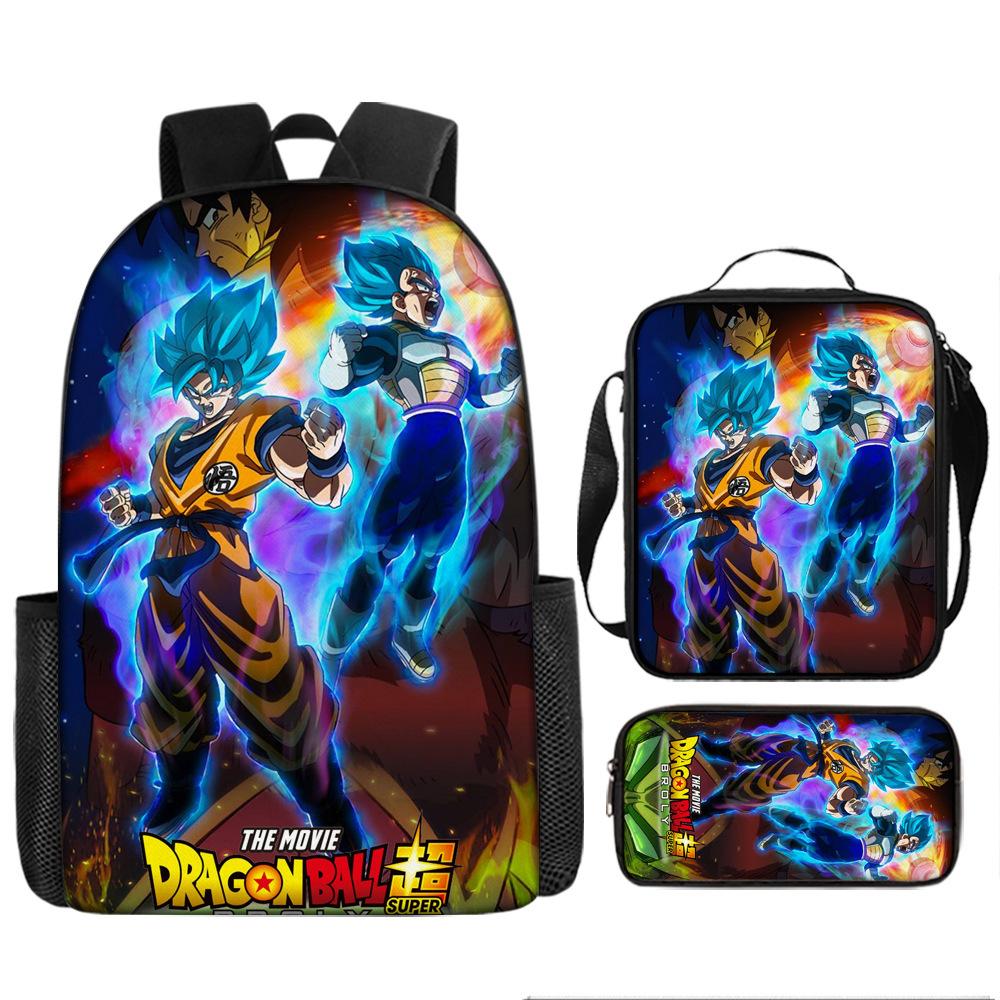 Dragon Ball Student School Bag Cartoon Dragon Ball Super Children'S Backpack, Satchel Pencil Case
