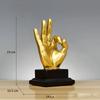 Gesture Finger Model Sculptures Decoration Home Art Resin Victory Decor Coffee Shop Creativity Vintage Desktop Crafts Statue