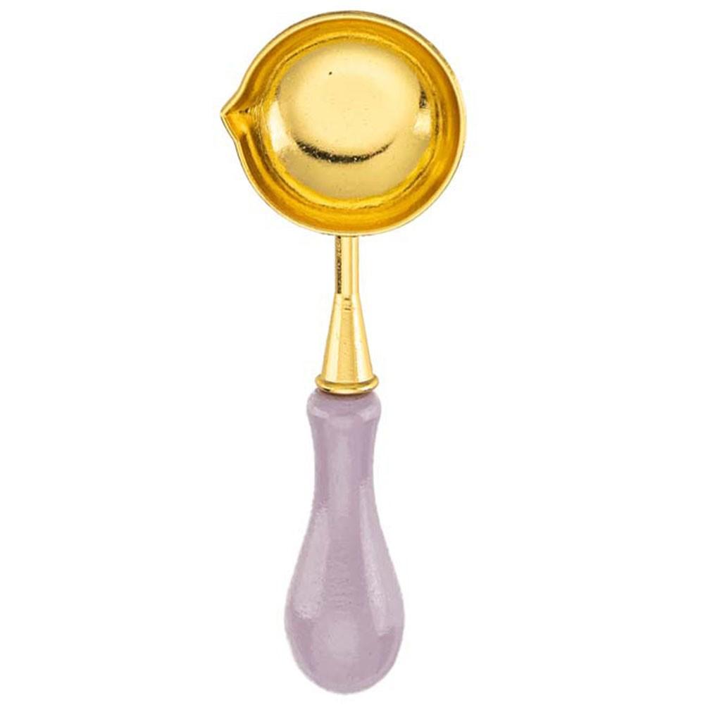 

ЛЕГКО ЧИСТИТЬ Деревянная ручка Ложка для сургуча Восковая печать фиолетовый