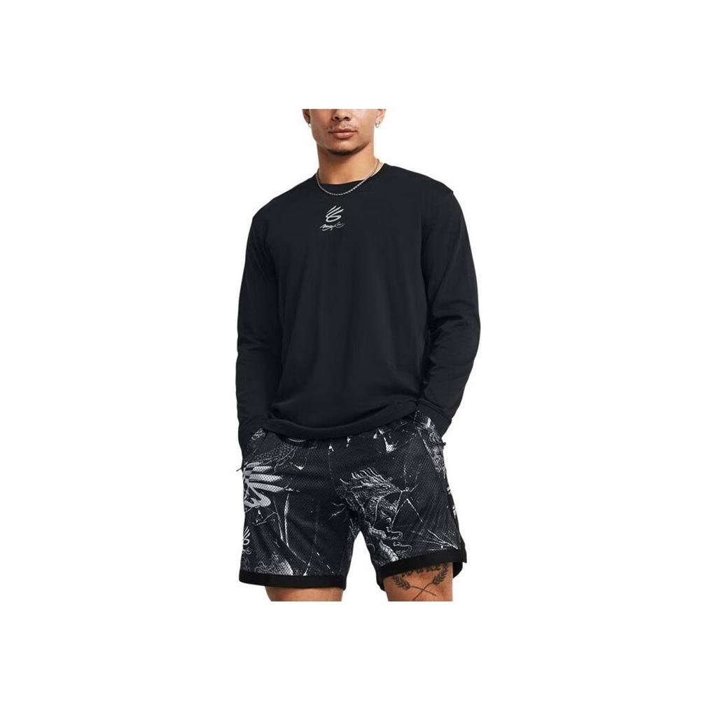Under Armour X Bruce Lee Collaboration UA Spring Collection Future Dragon Graphic Print Basketball Retro Long Sleeve T-Shirt Men Tops 1385311-001