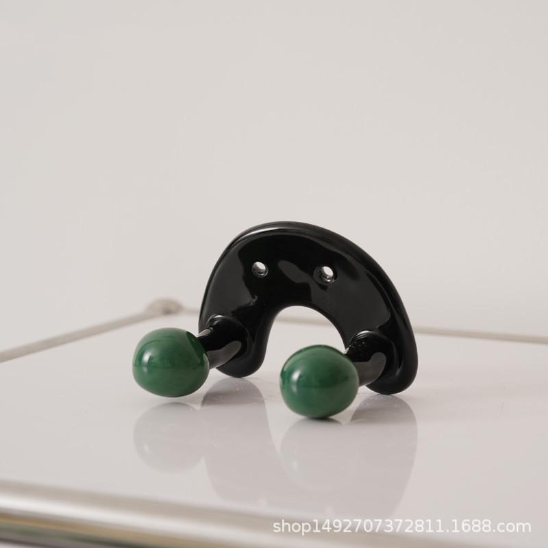 

W-образный керамический крючок, креативное отверстие, крючок для двери, стойка для хранения, современное украшение для стен дома, крючок для хранения одежды и головных уборов