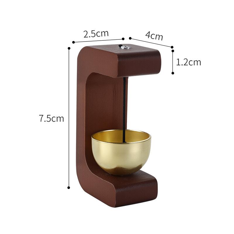 Wooden Doorbell Suction Type Entrance Wind Chime Solid Wood Door Opening Reminder Bell for Home Doorway Housewarming Gift