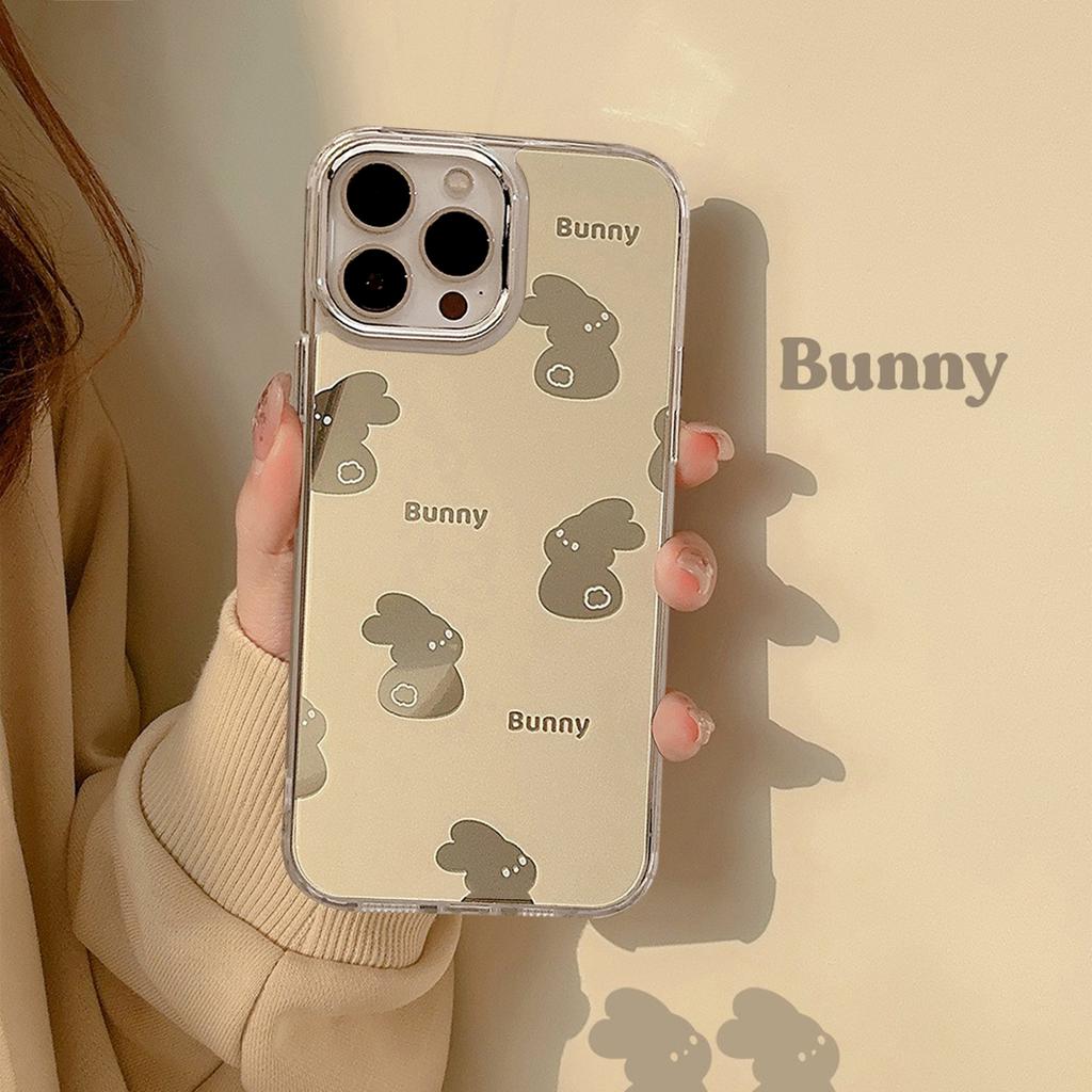 Mirror Rabbit for IPhone15 for Apple Phone Case 17 Creative 12X/8 for 14pro Max Set