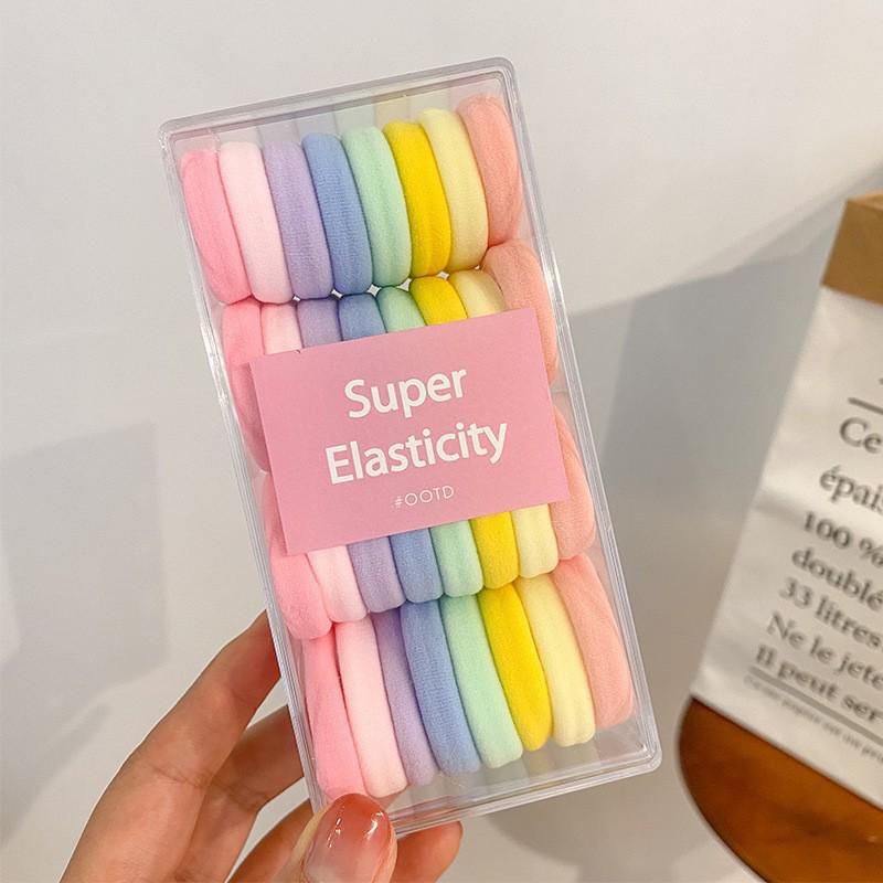 Dopamine Color Hair Ties for Kids: High Elasticity, Gentle On Hair, Canned for Convenience