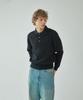 PINBLACK (Men) Button Collar Neck Wool Knit Black