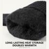 Loogdeel Men Winter Fleece Gloves Non-Slip Touch Screen Acrylic Soft Thick Knitted Warm Cycling Office Gloves