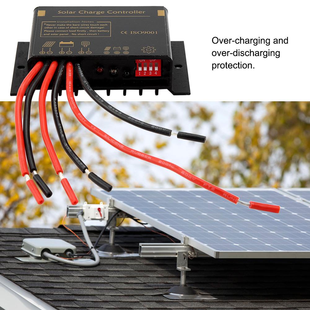 Waterproof Durable Solar Charge Controller Safe Protection for Street Lamp System 12V 24V