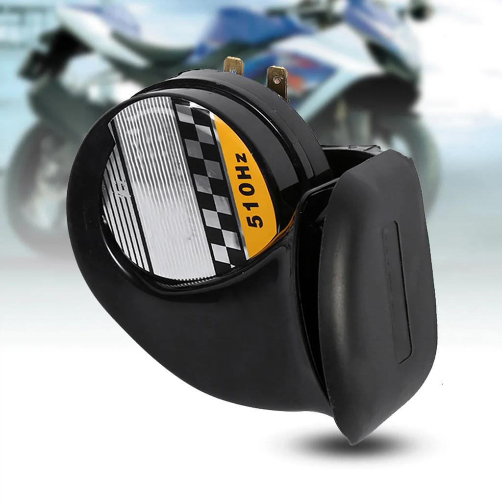 Snail Air Horn Snail Motorcycle Speaker  Mini Loud Electronic Snail Horn For Motorcycle Loud Voice Speaker 12V 510HZ
