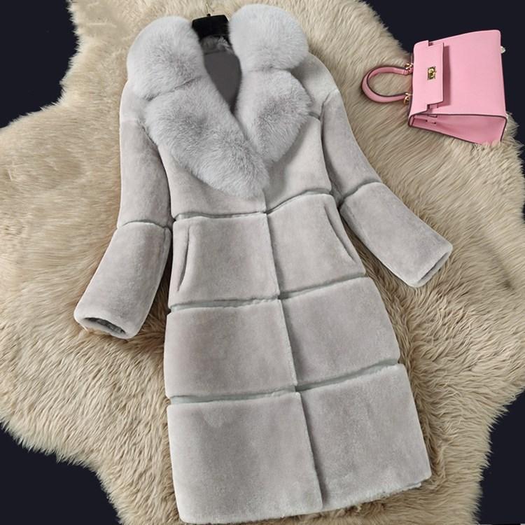Winter Warm Artificial Faux Fur Coat Long Coat Luxury Coats Plus Size Women Warm Collar Women's Winter Jacket