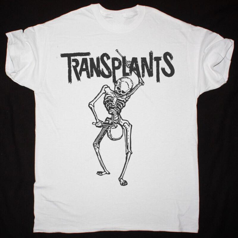Vtg The TRANSPLANTS Band SKELETON Cotton White Full Size Unisex Shirt Unisex T-Shirt XXXL
