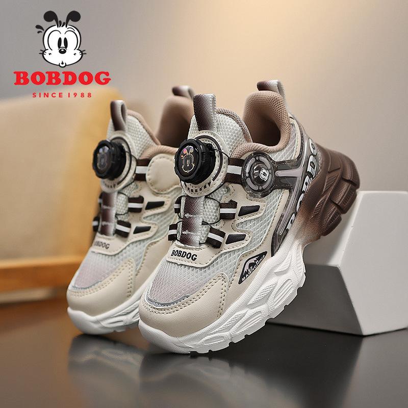 Babu Bean Classmate Girls' Shoes Spring and Autumn New Mesh Breathable Children's Sneakers Medium and Older Boys' Casual Shoes