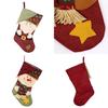 Santa Claus Stocking Nonwoven Craft For Christmas Party Decoration Gift For Classmates