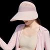 Women's Hollow Top Sun Visor Cap - Summer UV Protection Hat with Wide Brim, Face Cover Outdoor Adjustable Hat