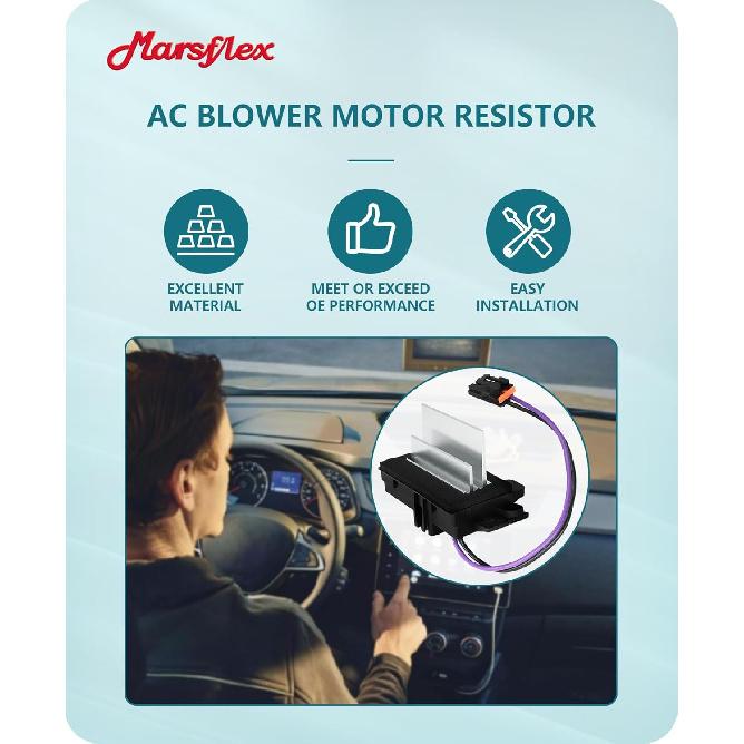 Marsflex Blower Motor Resistor 4P1516 2003 2004 2005 2006 For Chevrolet Chevy Tahoe Silverado Trailblazer, For GMC Yukon Envoy, For Cadillac Escalade