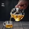 Youluo 400ML Heat-Resistant Glass Teapot with Side Handle