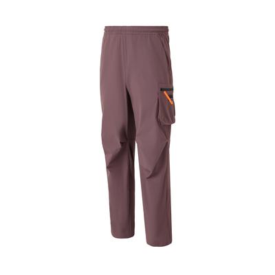 Fashionable Comfortable Versatile Solid Color Cargo Pants Unisex Bottoms Raspberry JL8252