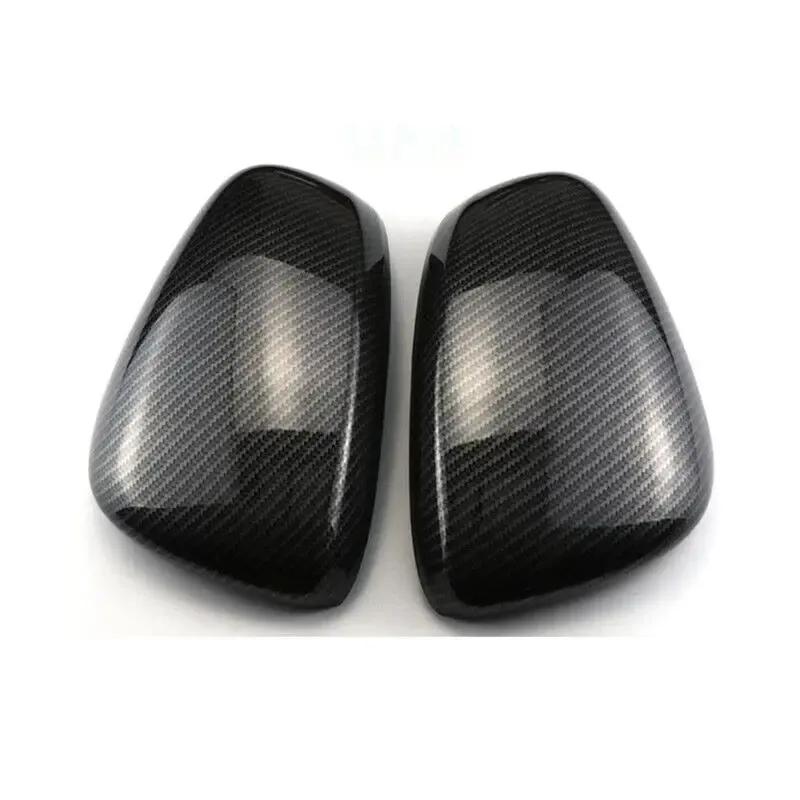 For Renault Kadjar 2016- Car Sticker Rearview Side Mirror Cover Wing Cap Exterior Door Rear View Case Trim Carbon Fiber Look