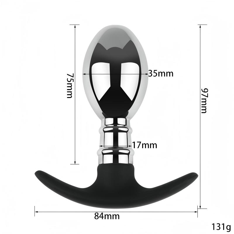 Stainless Steel Anal Plug Hollow Ultra Light Butt Plug Detachable Hollow Design Anal Plug Massager Dilator Masturbation Ass Plug