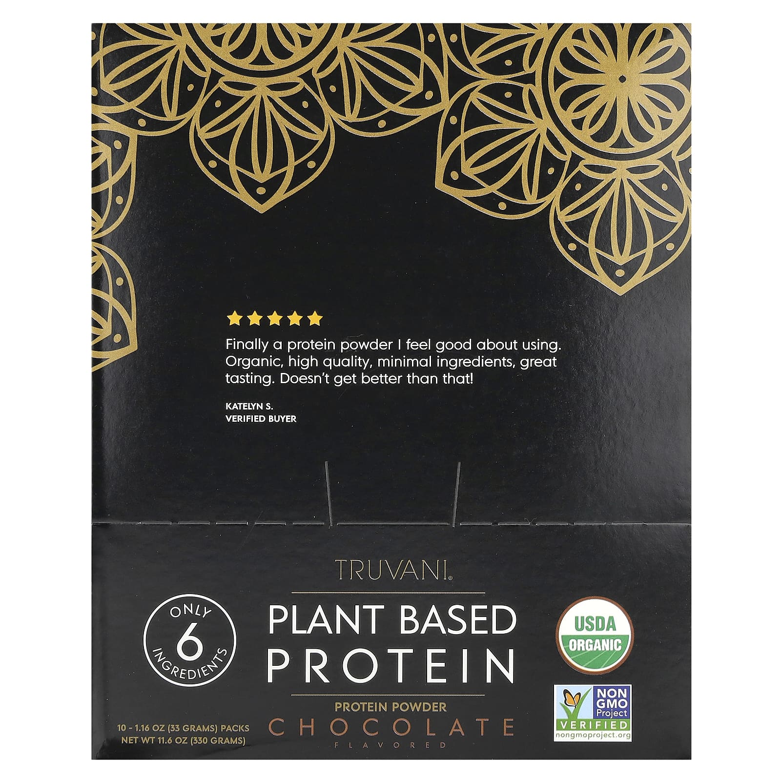 

Plant Protein, Chocolate, 10 Packets, 33G (1.16Oz) Each