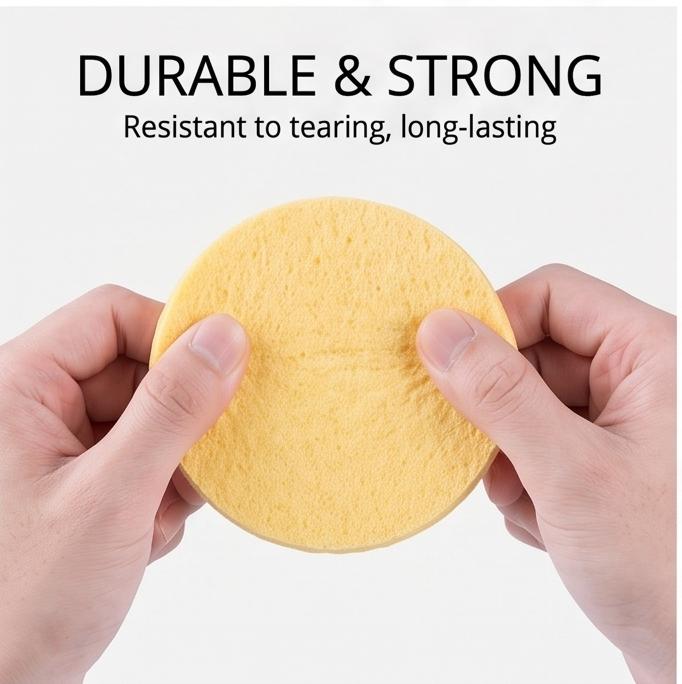 Multi-Layer Compressed Wood Pulp Dish Sponge Random Color Absorbent Easy-Clean Scouring Pad Drawer Storage Kitchen Cleaning Tool