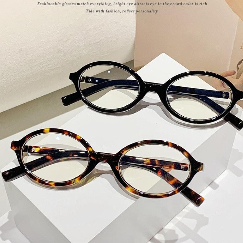 Simple Oval Frame Myopia Glasses for Women Men Anti Blue Light Near Sight Eyeglasses Computer GLasses Fashionable Eyewear