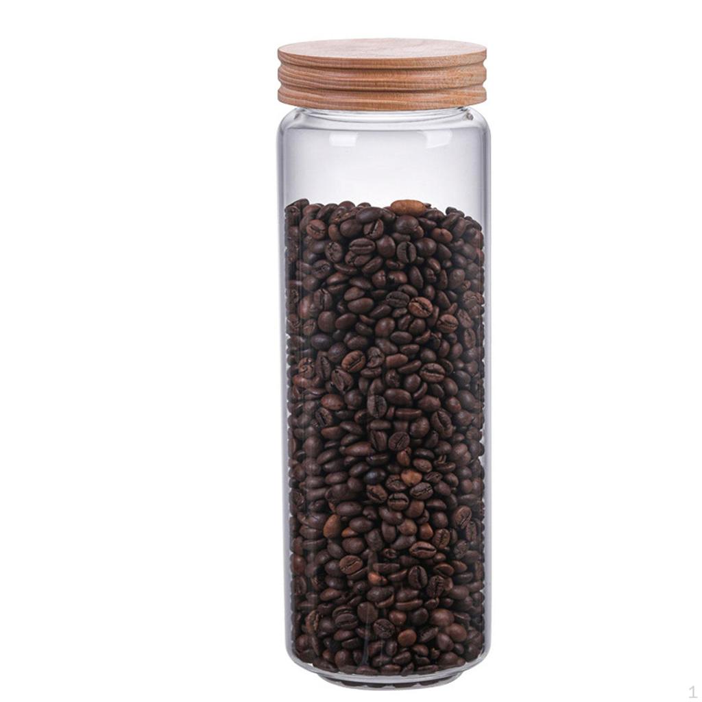 Glass Storage Jar, Sealed Canister for Rice Cereal Spice