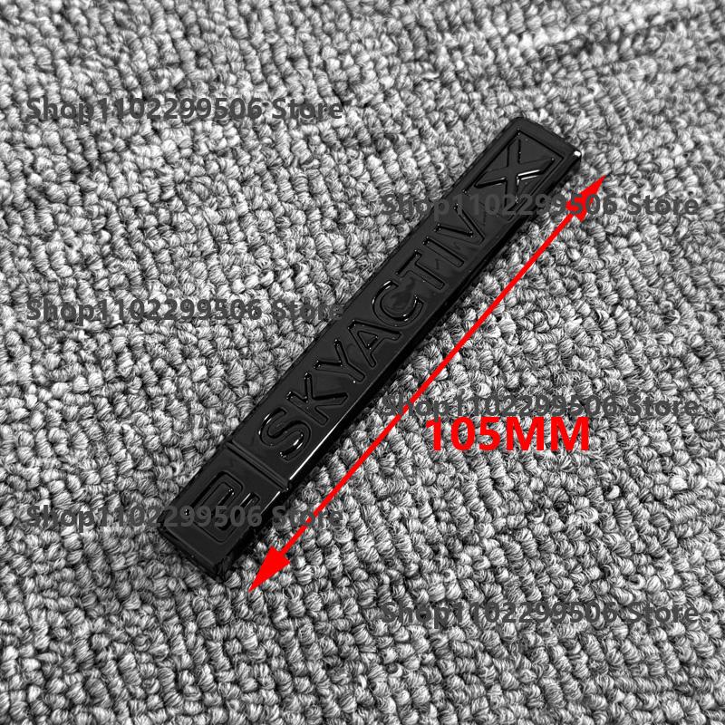 Glossy Black ABS Car Front Grille Eemblem Rear Trunk Badge Replace Stickers SKYACTIV GX For 2019-2025 Mazda 3 Logo Accessories
