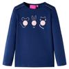 Navy Blue Long-sleeved T-shirt for Children 92/104/116/128/140
