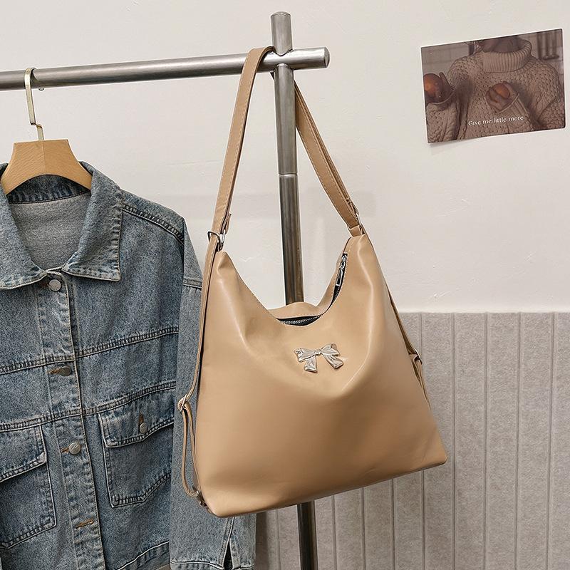 Large Capacity Commuter Tote Bag Women's Dual-purpose New Casual Backpack Butterfly Clean Retro Portable Shoulder Bag