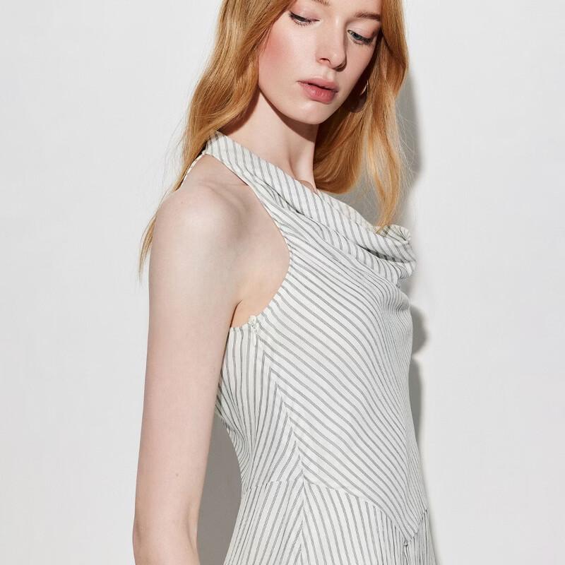 ONLY 2026 Spring Cowl Neck Slit Hem Dress