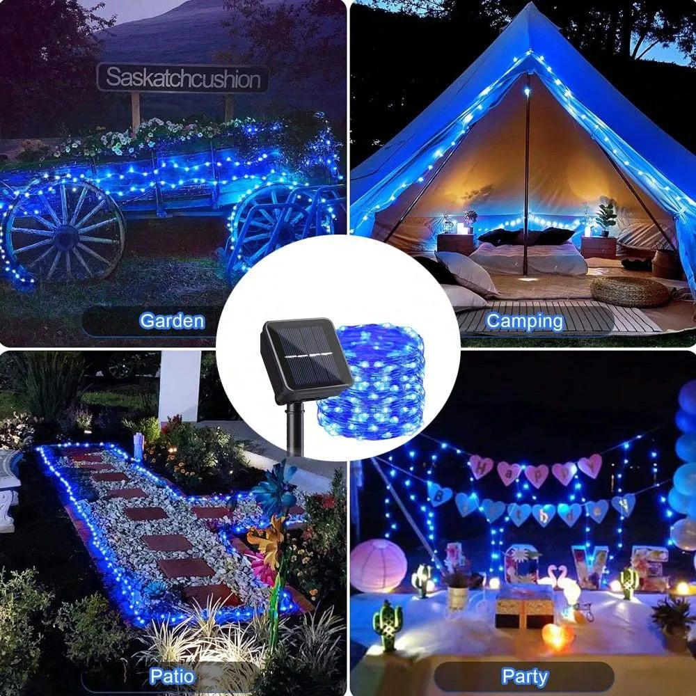 Solar Light String IP65 Waterproof Light String Suitable for Christmas Trees Weddings Holidays Parties Gardens