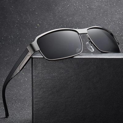 Luxury Men Square Sunglasses for Men Driving Outdoor Day Night Fishing Sun Glasses Women Metal Vintage Shades Male Goggles Anti-glare UV400