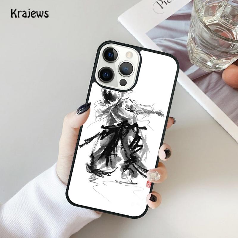 Aikido Japanese Martial Phone Case For iPhone 17 Air 16 15 14 Max Plus 11 12 13 Pro Max Phone Cover coque