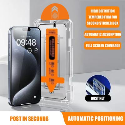 Zweite Aufkleberbox für Samsung A14 4G/5G/A22 5G hochauflösende gehärtete Folie sturzsicher S22/S23 Staubentferner