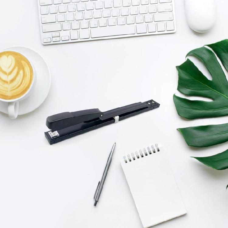 2-20 Sheets Long Sleeve Stapler Book Stapler Office Stapler Easy to Load Desk Stapler Long Reach Stapler