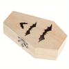 1 Stück Halloween-Box mit Deckeln Halloween-Dekorationen Mini-Holzsarg-Box Sarg-Süßigkeiten-Box Halloween-Sarg-Box für Party.