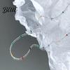 Collana Comoda per Tutti i Giorni da Donna con Perline Multicolori e Lunghezza Regolabile Choker con Perline