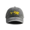 Fishbone Baseball Cap Summer Distressed Dad Hats Men Outdoor Fishing Skeleton Fish Bone Caps