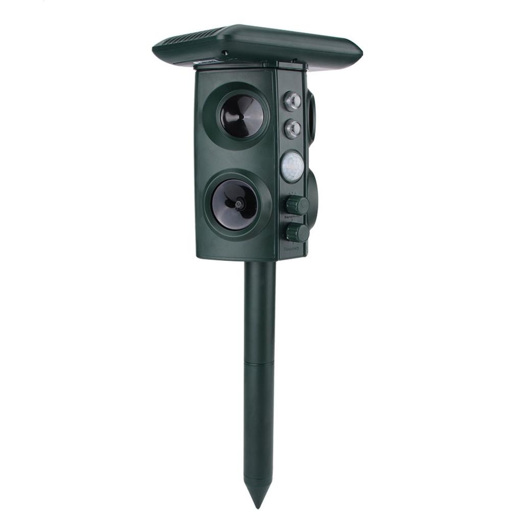 Garden Solar Ultrasonic Vibration Buzzer Animal Repeller Yard Outdoor Pest Repellent