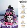 1pc Kuromi's Sweet Halloween Adventure Blanket, Seasonal Home Decorative Throw for Room, Cute Gift Idea, Living Room, Travel, Camping, Car Blankets, B