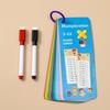 1 Set Beginner Self-test Math Calculation Training Cards 1-12 Grades Educational Learning Supplies for Kids Students School Use