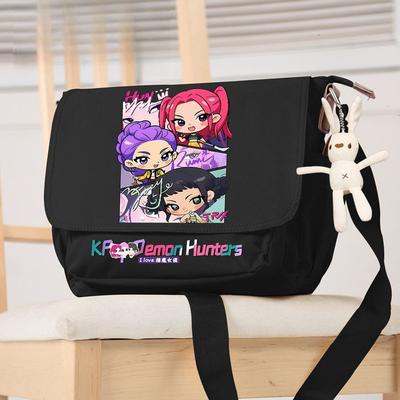 Kpop Demon Hunter Girl Group Rumi Zoe Imira Korean Wave Peripheral Card Shoulder Bag Crossbody Bag Canvas Bag Handbag KTY