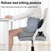 Universal Seat Cushion Anti-Slip Base Design Memory Foam Seat Cushion with Lumbar Support Ergonomic Wheelchair Cushion