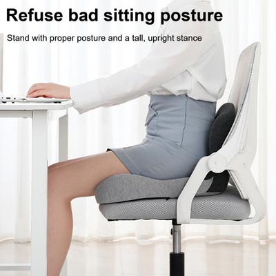 Universal Seat Cushion Anti-Slip Base Design Memory Foam Seat Cushion with Lumbar Support