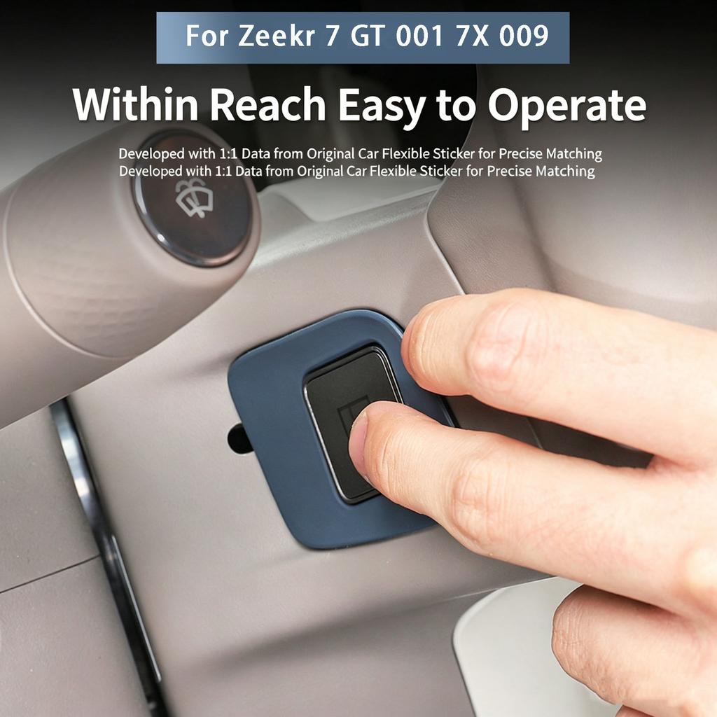 For NEW Zeekr 7 GT 001 7X 009 8X 2024-2026 Dynamic Decal Car Interior Modification Accessories Steering Wheel Accessories