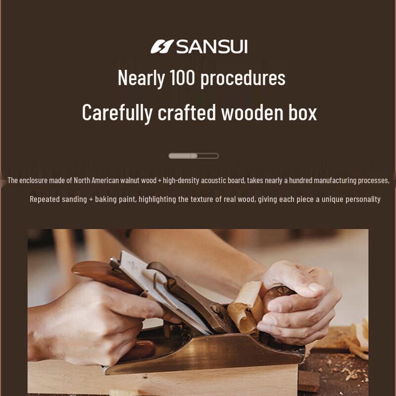 Shanshui M880 HIFI Wooden Bluetooth Speaker