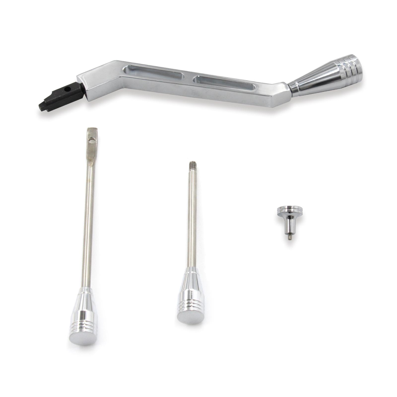 

Aluminum Alloy GM Column Shifter Turn Signal Lever Hazard Tilt Kit Flasher Knob Polished Billet for Olds Buick 1967-1994