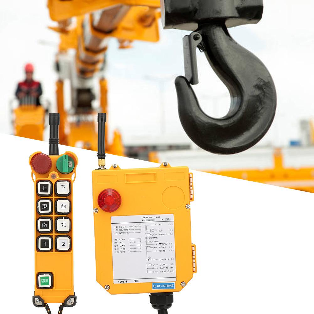 F24 8S Průmyslové vysoce spolehlivé bezdrátové dálkové ovládání jeřábu 100 metrů(48V)