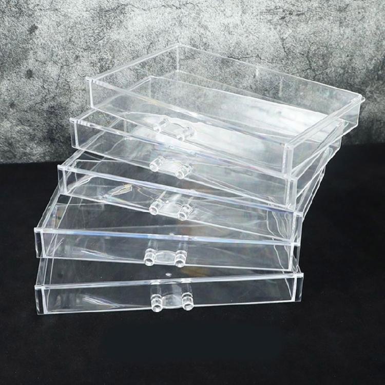 Space Saving Acrylic Makeup Storage Drawers Multi Drawer Acrylic Organizers for Neat Storage of Cosmetics and Jewelry