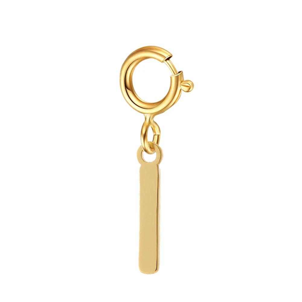 spring buckle Letter Charms Pendant initial charms pendant for Women Necklace earring Zircon keychain DIY accessories Wholesale